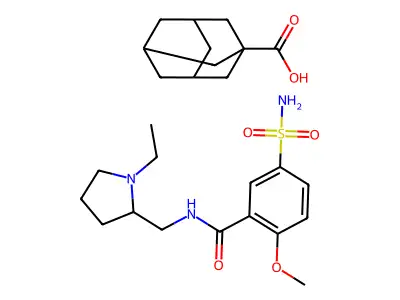 Sulpiride adamantanecarboxylate structure