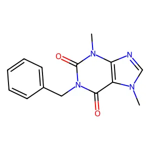 1-Benzyltheobromine structure