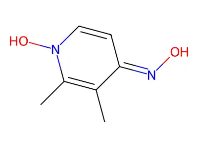 N-(1-hydroxy-2,3-dimethyl-4-pyridinylidene)hydroxylamine structure
