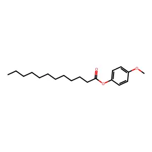 Dodecanoic acid, 4-methoxyphenyl ester structure