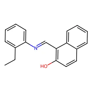2-Naphthalenol, 1-[[(2-ethylphenyl)imino]methyl]- structure
