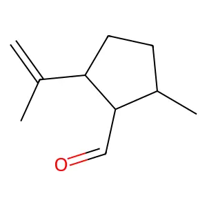 5-Isopropenyl-cis-2-methylcyclopentane-1-carboxaldehyde, cis- structure