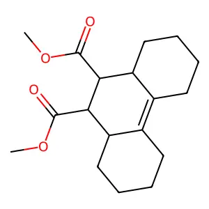 1,2,3,4,5,6,7,8,8a,9,10,10a-Dodecahydrophenanthrene-9,10-dicarboxylic acid dimethyl ester structure