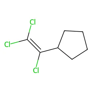Cyclopentane, (trichloroethenyl)- structure