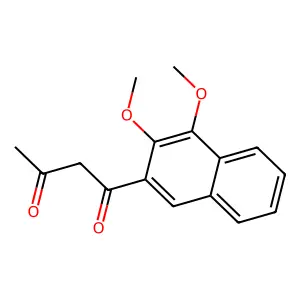 1,3-Butanedione, 1-(3,4-dimethoxy-2-naphthalenyl)- structure