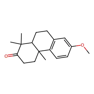 2(1H)-Phenanthrenone, 3,4,4a,9,10,10a-hexahydro-7-methoxy-1,1,4a-trimethyl- structure