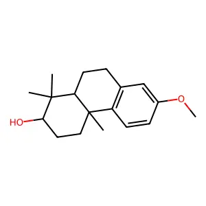 2-Phenanthrenol, 1,2,3,4,4a,9,10,10a-octahydro-7-methoxy-1,1,4a-trimethyl- structure