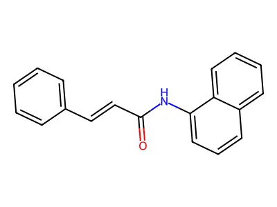 N-cinnamoyl-1-naphthylamine structure