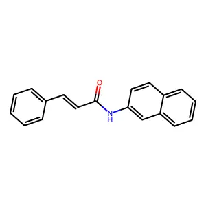 N-naphthalen-2-yl-3-phenylprop-2-enamide structure