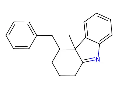 1H-Carbazole, 2,3,4,4a-tetrahydro-4a-methyl-4-(phenylmethyl)- structure