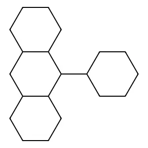 Anthracene, 9-cyclohexyltetradecahydro- structure