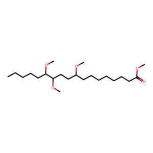 Methyl 9,12,13-trimethoxyoctadecanoate structure
