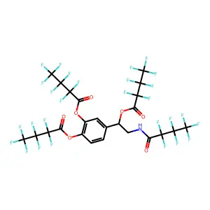 (-)-Norepinephrine, N,O,O',O''-tetrakis(heptafluorobutyryl)- structure