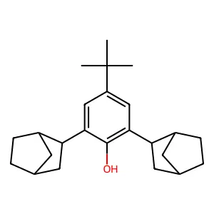 2,6-Bis(3-bicyclo[2.2.1]heptanyl)-4-tert-butylphenol structure