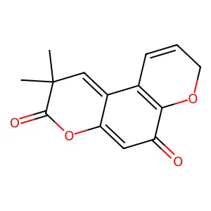 Benzo[1,2-b:4,3-b']dipyran-3,6(2H,8H)-dione, 2,2-dimethyl- structure