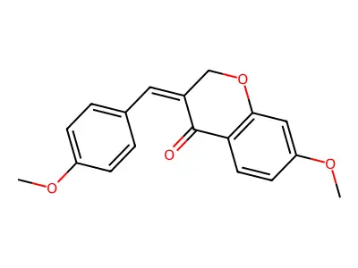 7-Methoxy-3-[(4-methoxyphenyl)methylidene]chromen-4-one structure