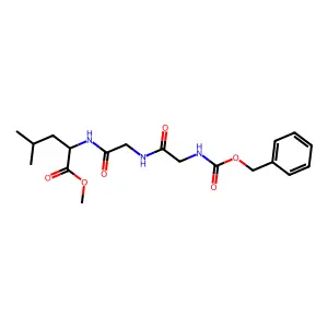 methyl N-[(benzyloxy)carbonyl]glycylglycylleucinate structure