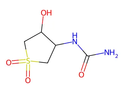 1-(4-Hydroxy-1,1-dioxidotetrahydrothiophen-3-yl)urea structure