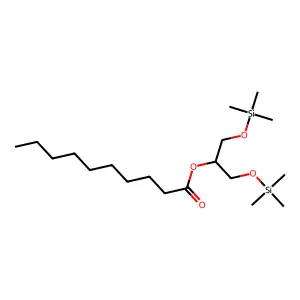 2-Monocaprin, 2TMS derivative structure