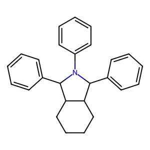 1H-Isoindole, octahydro-1,2,3-triphenyl- structure