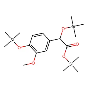 Vanillylmandelic acid, tris(trimethylsilyl)- structure