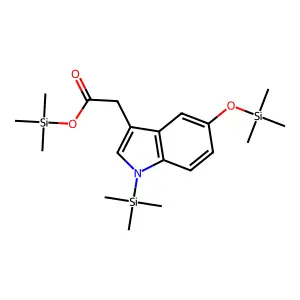 5-Hydroxyindoleacetic acid (tms) structure