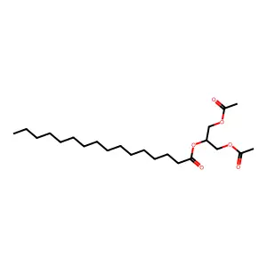 Glyceryl diacetate 2-palmitate structure