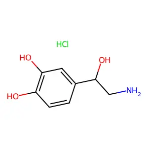 Norepinephrine hydrochloride, (A+-)- structure