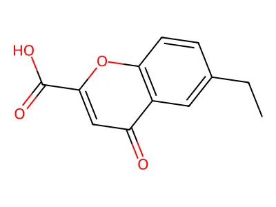 6-Ethylchromone-2-carboxylic acid structure