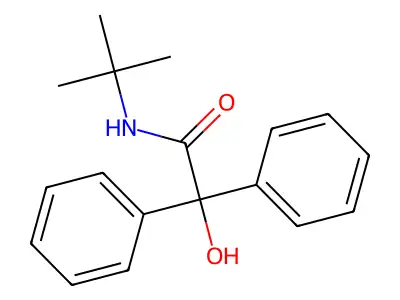 Benzilamide, N-tert-butyl- structure