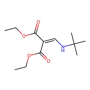 Diethyl 2-[(tert-butylamino)methylidene]propanedioate structure