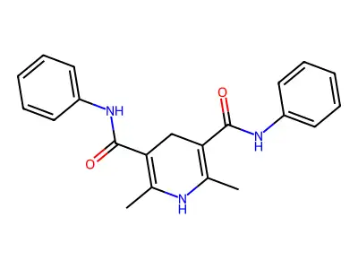 2,6-dimethyl-3,5-di (phenylcarbamoyl)-1,4-dihydropyridine structure