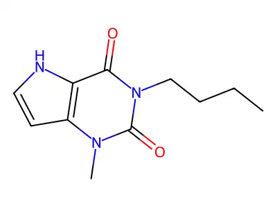 1H-Pyrrolo(3,2-d)pyrimidine-2,4(3H,5H)-dione, 3-butyl-1-methyl- structure