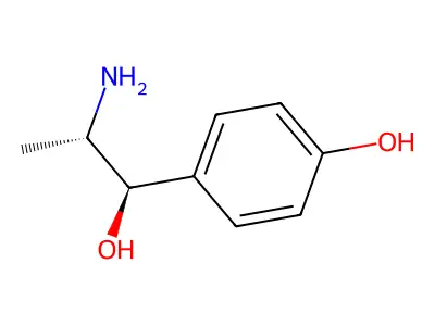 4-(2-Amino-1-hydroxypropyl)phenol structure
