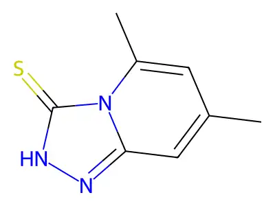 5,7-dimethyl-2H-[1,2,4]triazolo[4,3-a]pyridine-3-thione structure