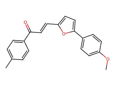 3-(5-(4-Methoxyphenyl)-2-furyl)-1-(4-methylphenyl)-2-propen-1-one structure