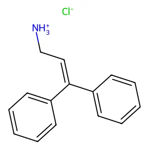 3,3-Diphenylprop-2-en-1-amine--hydrogen chloride (1/1) structure