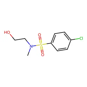 Benzenesulfonamide, 4-chloro-N-(2-hydroxyethyl)-N-methyl- structure