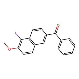 Methanone, (5-iodo-6-methoxy-2-naphthalenyl)phenyl- structure