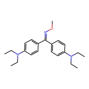 Methanone, bis[4-(diethylamino)phenyl]-, O-methyloxime structure