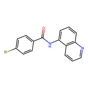 4-bromo-N-(quinolin-5-yl)benzamide structure