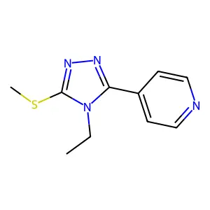 4-(4-Ethyl-5-(methylthio)-4H-1,2,4-triazol-3-yl)pyridine structure