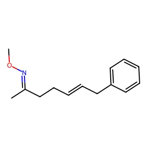7-Phenyl-5-hepten-2-one O-methyl oxime structure