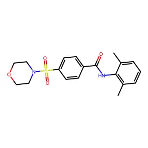 N-(2,6-dimethylphenyl)-4-morpholin-4-ylsulfonylbenzamide structure