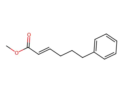 2-Hexenoic acid, 6-phenyl-, methyl ester, (E)- structure