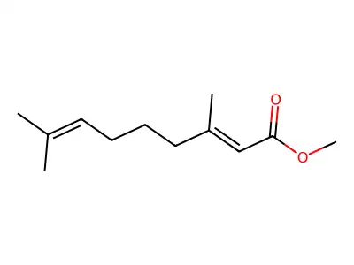 2,7-Nonadienoic acid, 3,8-dimethyl-, methyl ester, (E)- structure