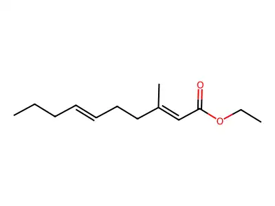 2,6-Decadienoic acid, 3-methyl-, ethyl ester, (E,E)- structure