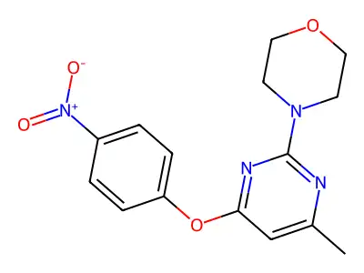 4-[4-Methyl-6-(4-nitrophenoxy)pyrimidin-2-yl]morpholine structure