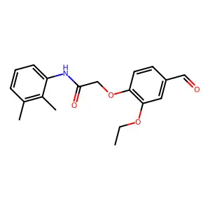 N-(2,3-dimethylphenyl)-2-(2-ethoxy-4-formylphenoxy)acetamide structure