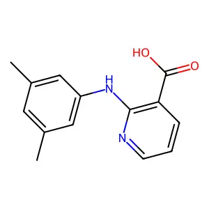 3-Pyridinecarboxylic acid, 2-[(3,5-dimethylphenyl)amino]- structure